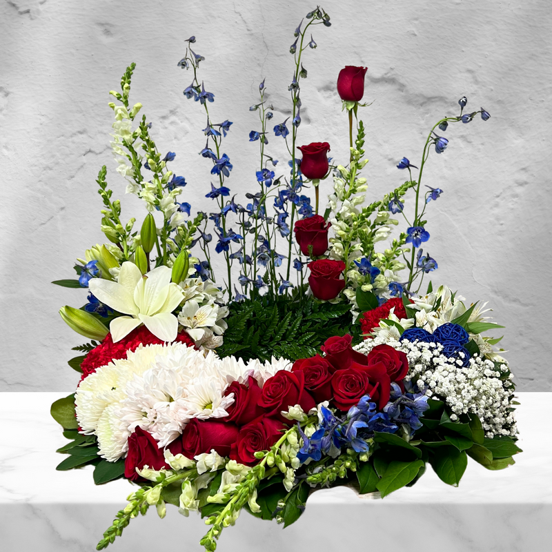 Patriotic Urn Wreath