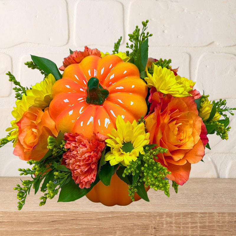 Pumpkin and Roses