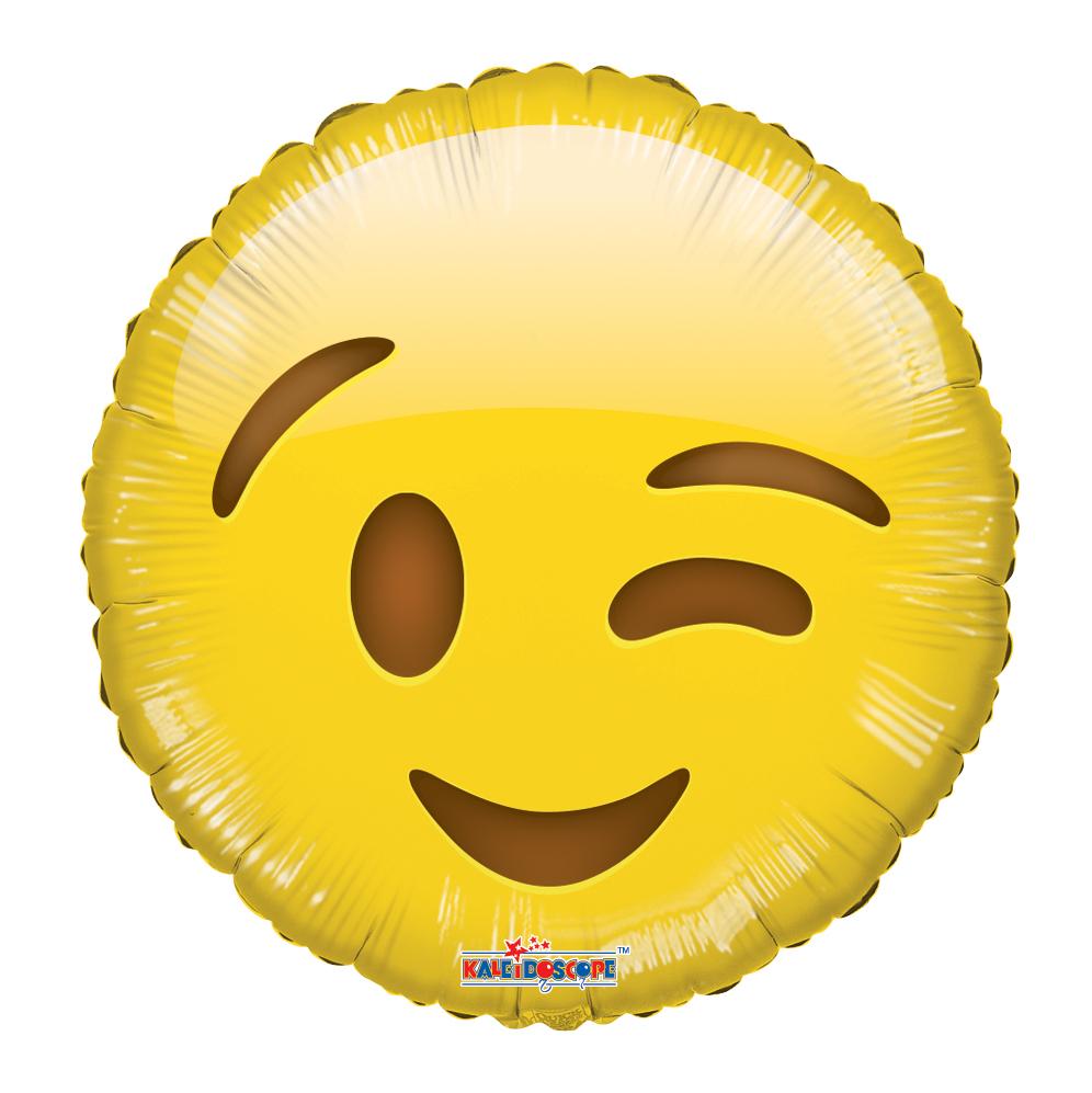 Flower Delivery Florist Same Day Naples 25 Smiley Wink Emoji Balloon.Jpg