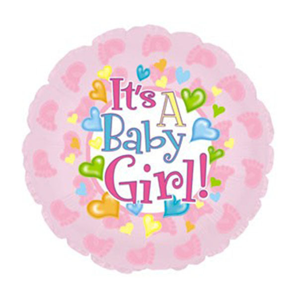 # 78 It's A Girl Baby Feet Balloon