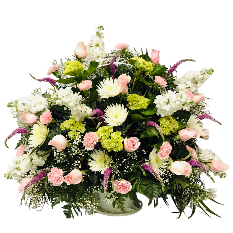 Flower Delivery Florist Same Day Naples Heavenly Pink Garden Basket