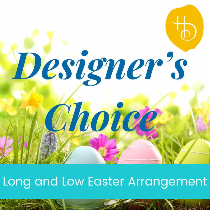 Long and Low Easter Centerpiece