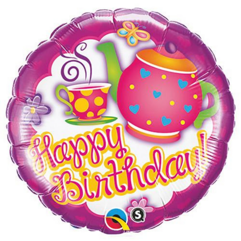 # 24 Tea Cup Birthday Balloon